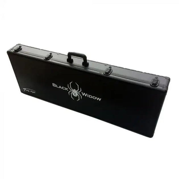 ice fishing hard case rod holder TROPHY ANGLER BLACK WIDOW HARD-SIDED ICE ROD CASE 45IN
