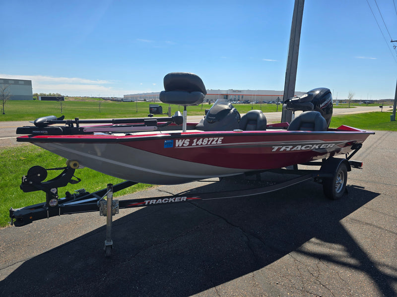 2022 Tracker Pro 175 fishing boat with a 75hp Mercury Outboard