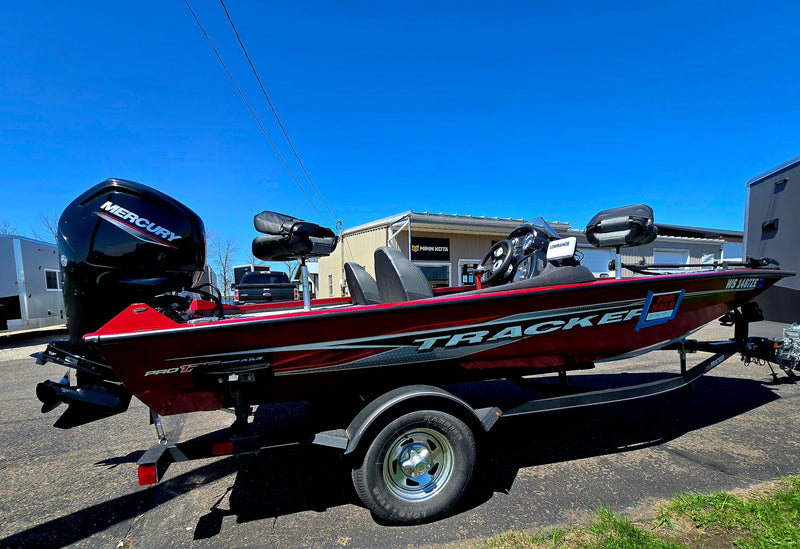 2022 Tracker Pro 175 fishing boat with a 75hp Mercury Outboard