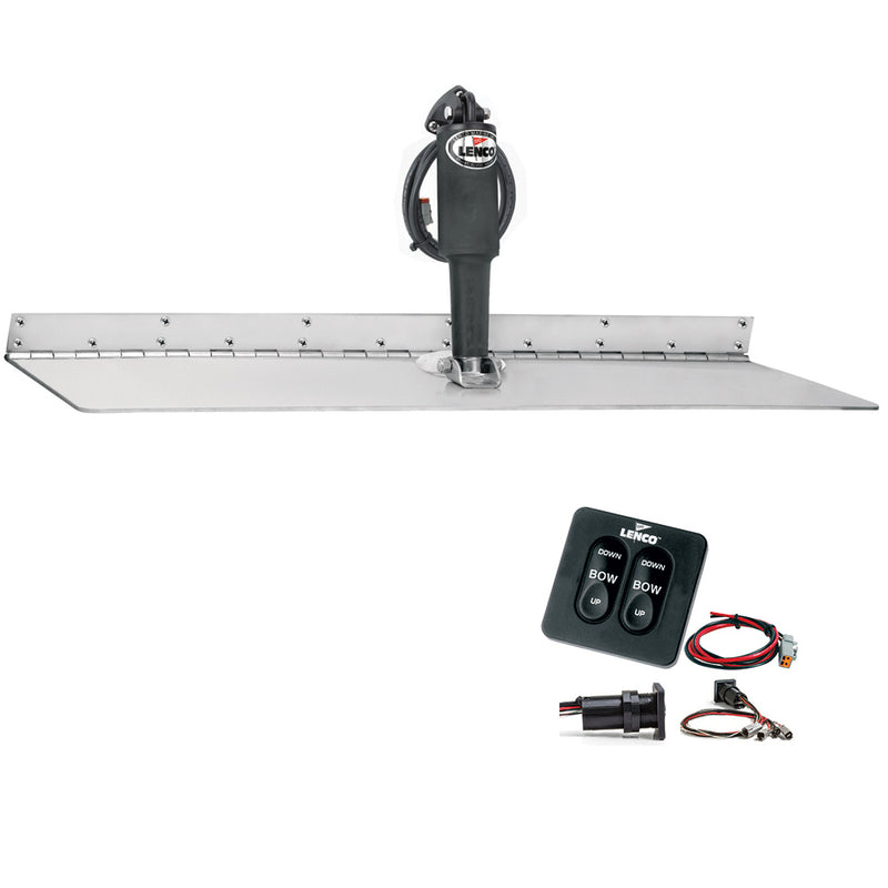 Lenco 12" x 24" Super Strong Trim Tab Kit w/Standard Tactile Switch Kit 12V [TT12X24SS]