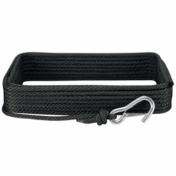 Extreme Max 3006.2027 BoatTector Solid Braid MFP Anchor Line with Snap Hook - 3/8" x 50', Black