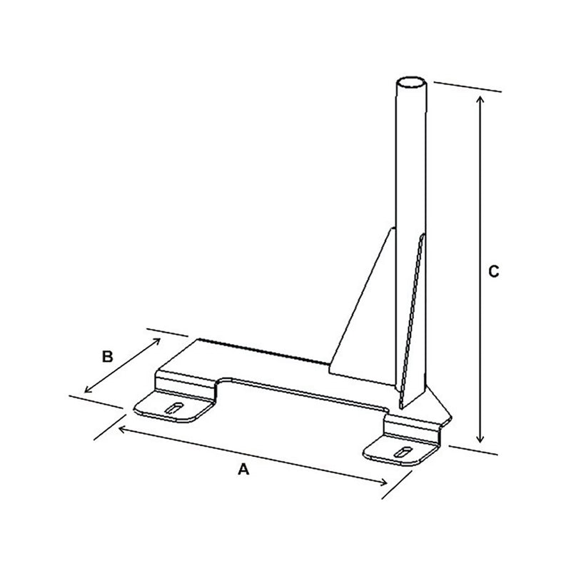 RAM Mount No-Drill Laptop Base f/Ford Econoline Van (1995-2015) [RAM-VB-119]