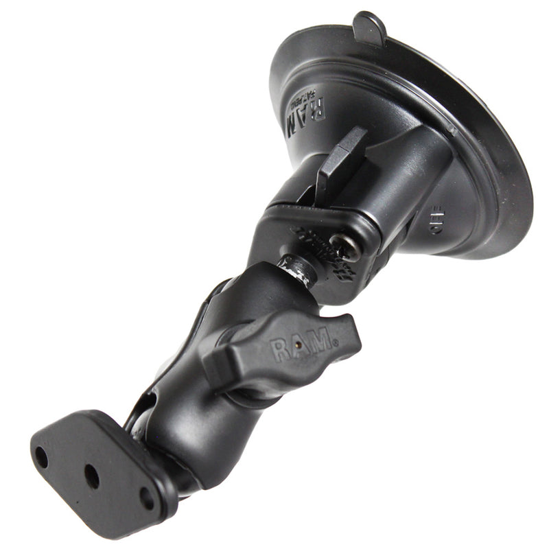 RAM Mount Twist Lock Suction Cup Mount w/Short Arm Diamond Adapter [RAM-B-166U-A]