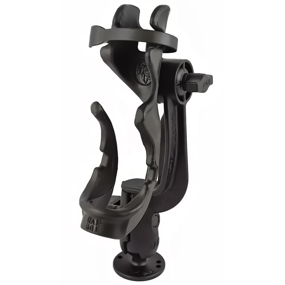 RAM Mount RAMROD 2000 Fishing Rod Holder wRAMROD Revolution RatchetSocket System Round Flat Surface Base RAM114RBU