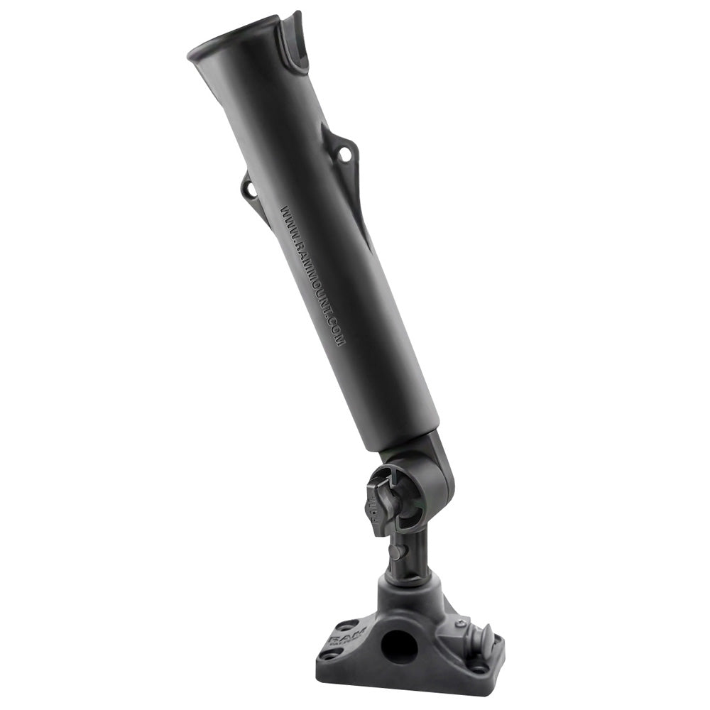 big w fishing rod holder RAM ToughTube Fishing Rod Holder w3 Length Spline Post Combination BulkheadFlat Surface Base Plunger RAP394SSBMPU