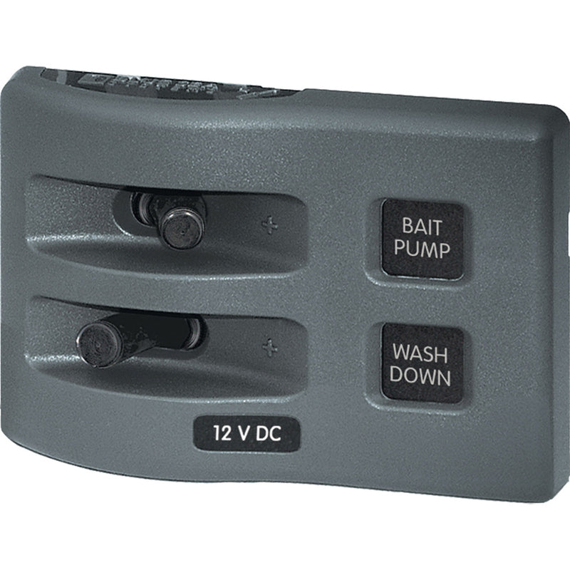 Blue Sea 4303 WeatherDeck 12V DC Waterproof Switch Panel - 2 Position [4303]