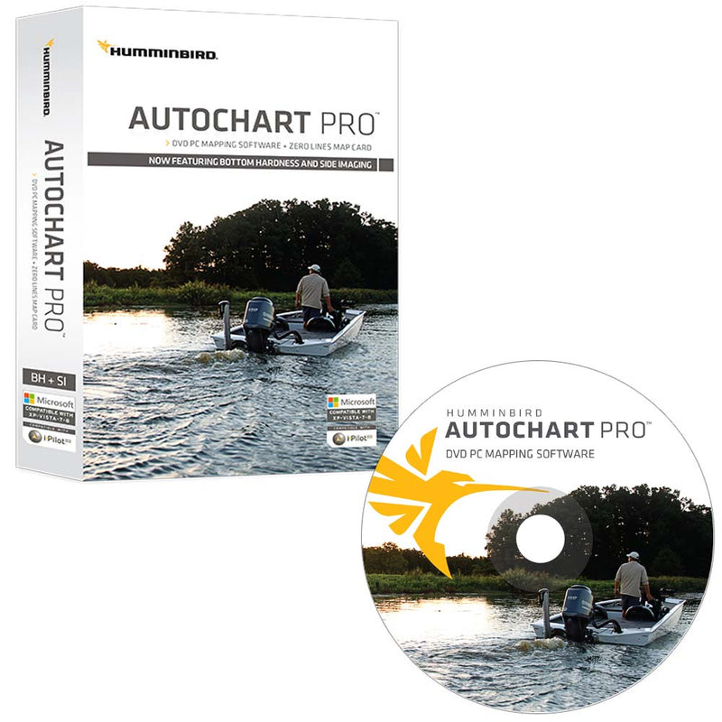 Humminbird AutoChart PRO DVD PC Mapping Software w/Zero Lines Map Card [600032-1]