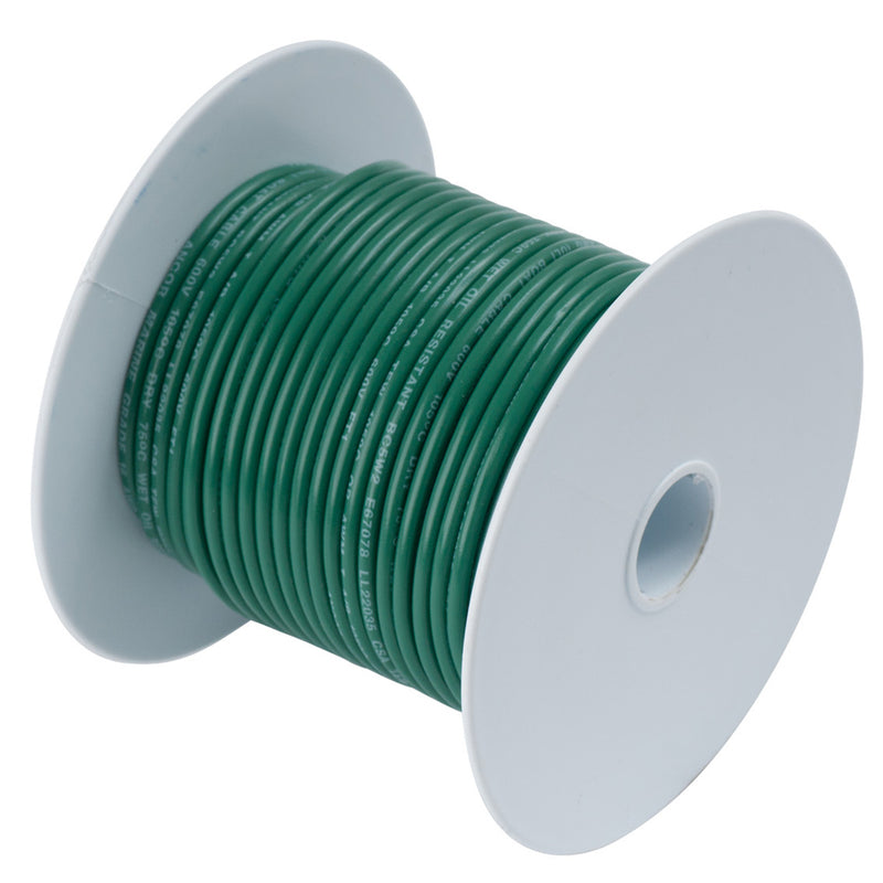 Ancor Green 14AWG Tinned Copper Wire - 100' [104310]