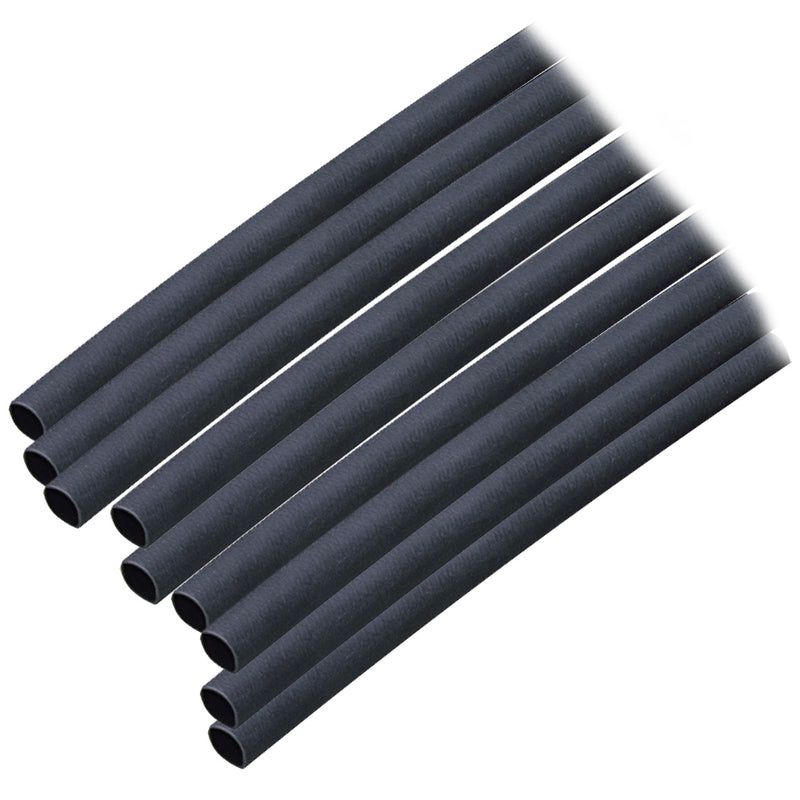 Ancor Adhesive Lined Heat Shrink Tubing (ALT) - 3/16" x 6" - 10-Pack - Black [302106]