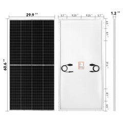 MEGA 250 PRO or Pro Onyx | 250 Watt 24 Volt Solar Panel | Premium 24V Off-Grid Solar Panel for Campers, Tiny Homes, Cabins | 25-Year Output Warranty | UL Certified