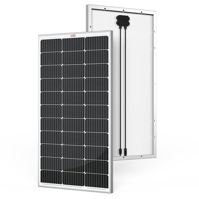 MEGA 100 | 100 Watt Solar Panel | Premier 12V Off-Grid Solar Panel for Vans, Campers, Boats | 25-Year Output Warranty | UL Certified