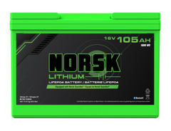 16V 105AH LiFePO4 Lithium Deep Cycle Battery – Norsk Lithium