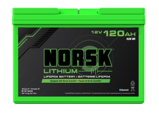 12V 120AH LiFePO4 Lithium Deep Cycle Battery – Norsk Lithium