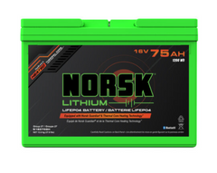 16V 75AH HEATED LiFePO4 Lithium Deep Cycle Battery – Norsk Lithium