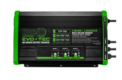 EVO-TEC™ 12V+12V/16V+12V/16V – 3 Bank Selectable On-Board Charger – Norsk Lithium