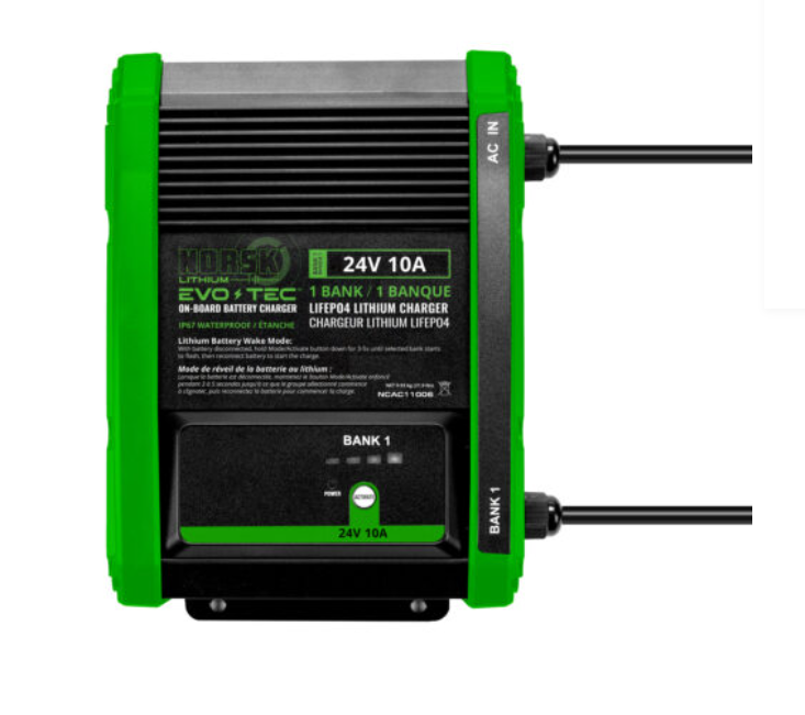 EVO-TEC™ 24V 10A – 1 Bank On-Board Charger – Norsk Lithium