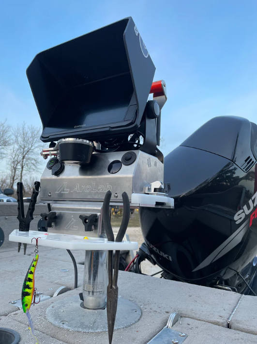 3D printed sun shield for the Garmin Striker Plus 4cv 3D printed sun shield for the Garmin Striker Plus 4cv